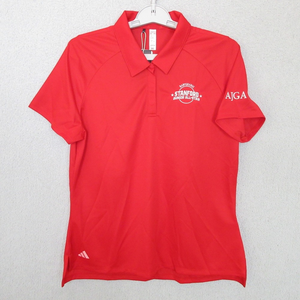 Adidas Stanford Junior‎ All Star Golf Polo Shirt Red Womens Size L